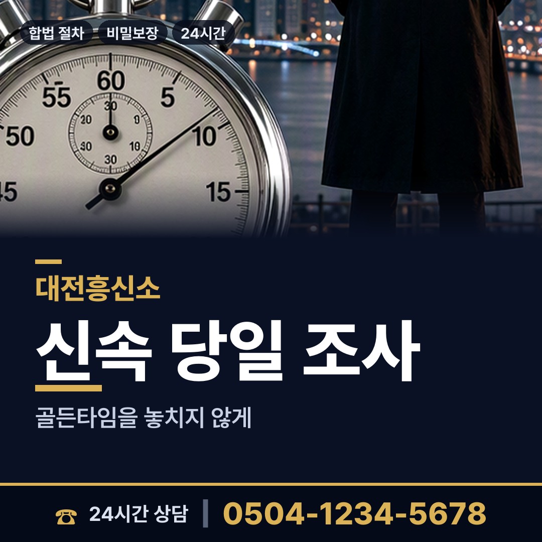 대전 용운동 민간조사업 상담 안내